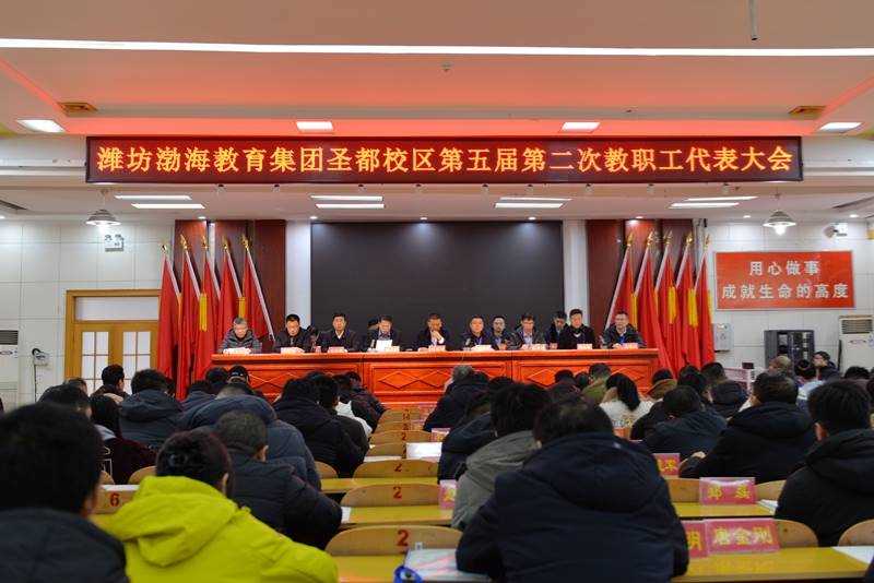 潍坊渤海教育集团圣都校区五届二次教职工代表大会...